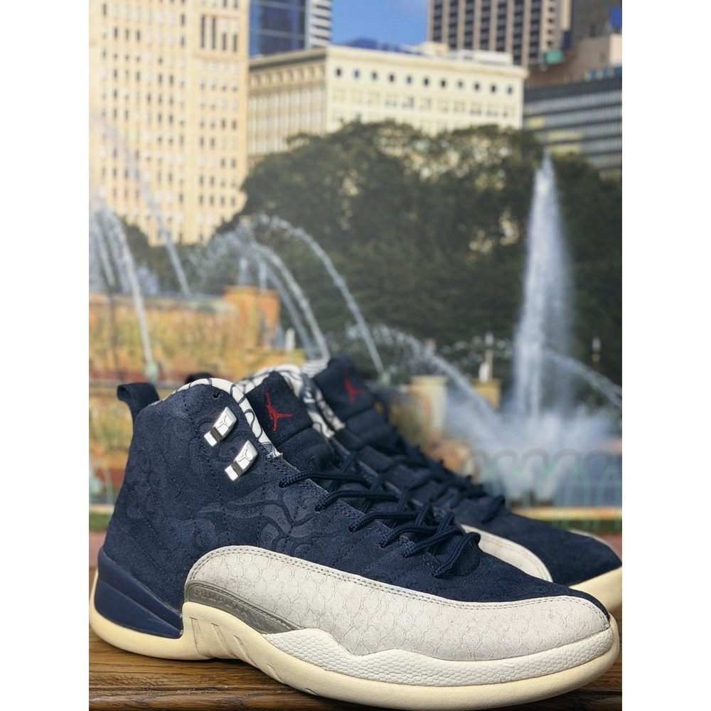 Jordan Air Jordan 12 Retro PRMInternational Flight College NavyBV8016-445 10